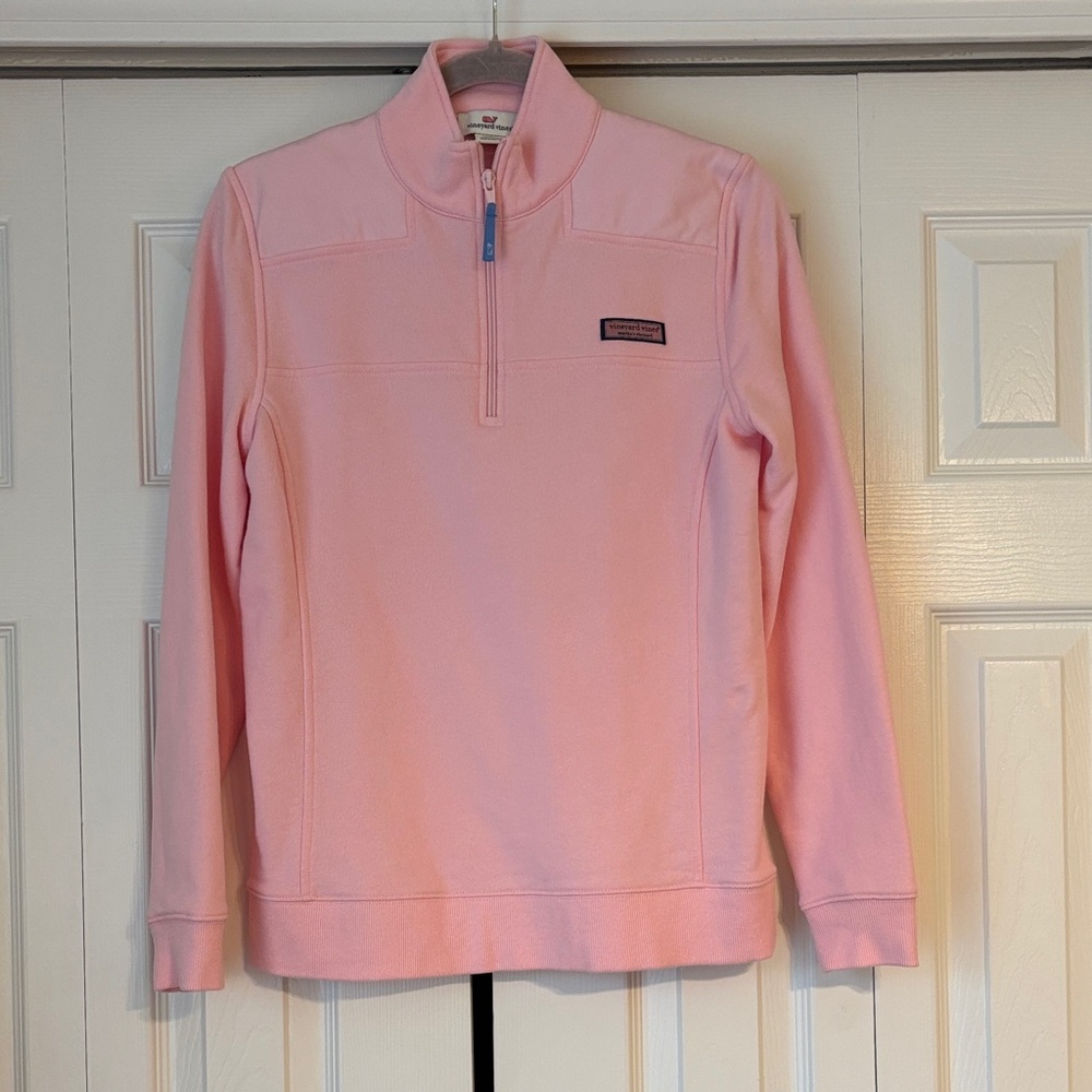 Vineyard Vines Flamingo Pink Half-Zip Shep Shirt Sweater/Sweatshirt/Pullover -S